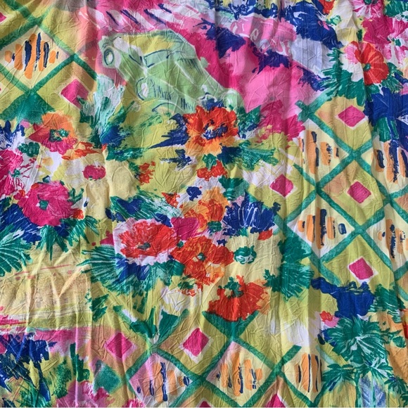 VTG & RARE Jams World AOP colorful button down top womens large unisex men - Picture 7 of 9